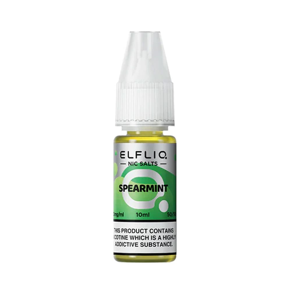 ELFLIQ Spearmint 10ml nicotine salt e-liquid bottle