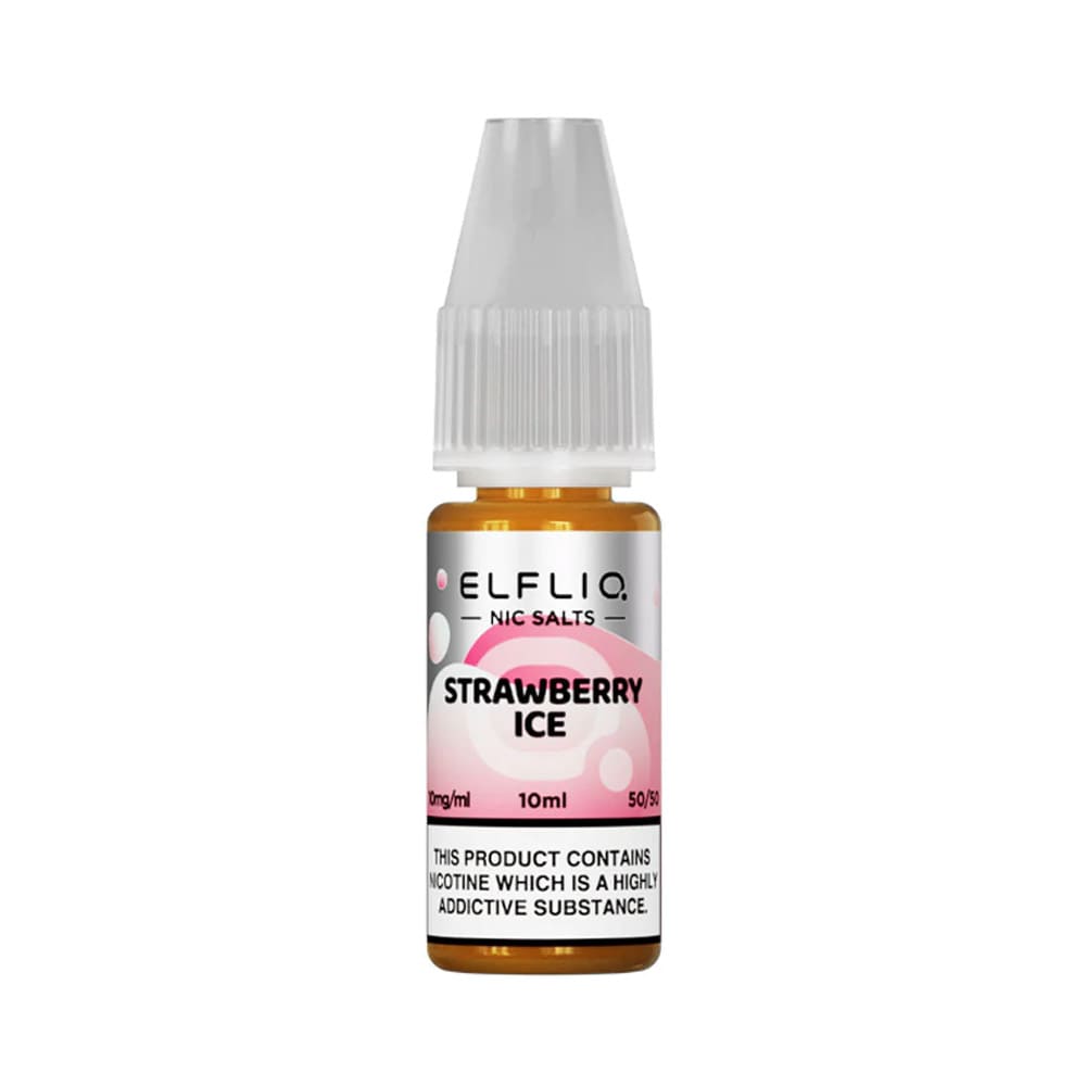 ELFLIQ Strawberry Ice 10ml nicotine salt e-liquid bottle