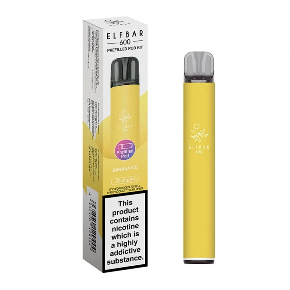 Elf Bar 600 Banana Ice rechargeable prefilled pod kit