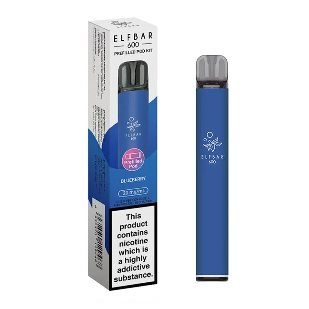 Elf Bar 600 Blueberry rechargeable prefilled pod kit