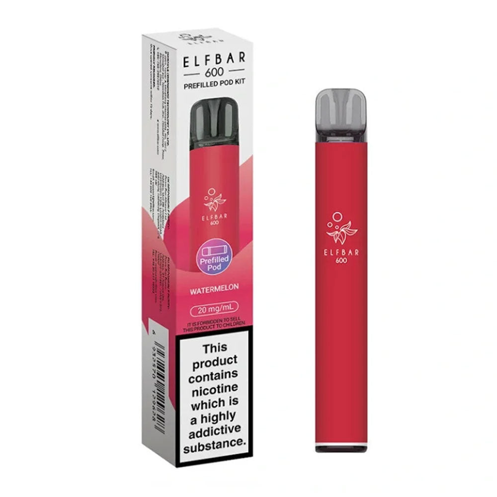 Elf Bar 600 Watermelon rechargeable prefilled pod kit