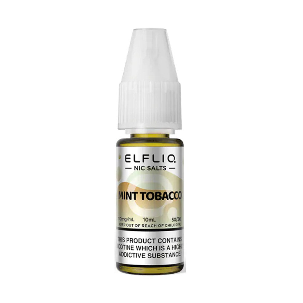 ELFLIQ Mint Tobacco 10ml nicotine salt e-liquid bottle