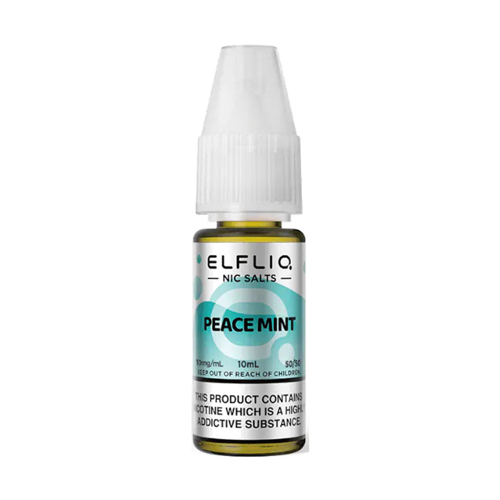 ELFLIQ Peace Mint 10ml nicotine salt e-liquid bottle
