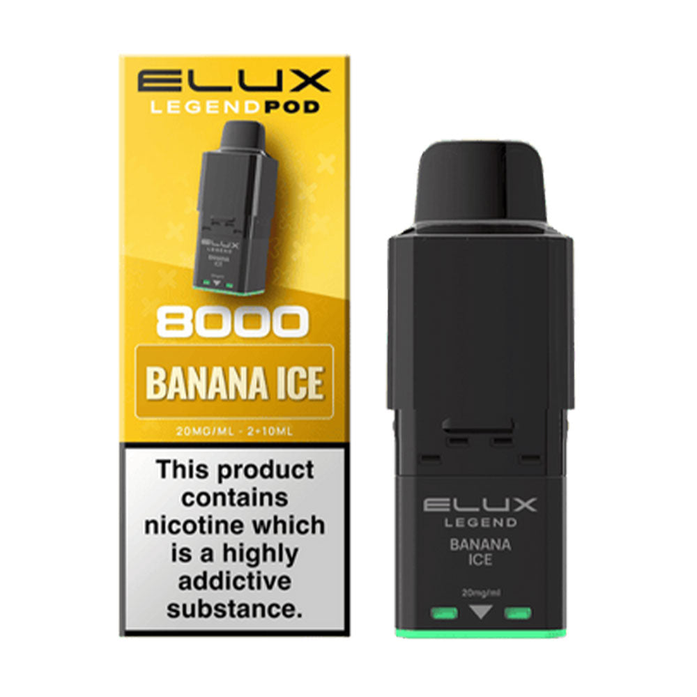 ELUX Legend 8000 Banana Ice replacement prefilled pods