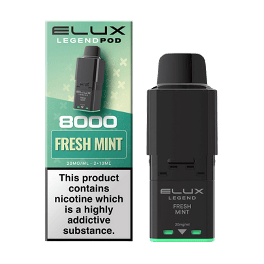 ELUX Legend 8000 Fresh Mint replacement prefilled pods