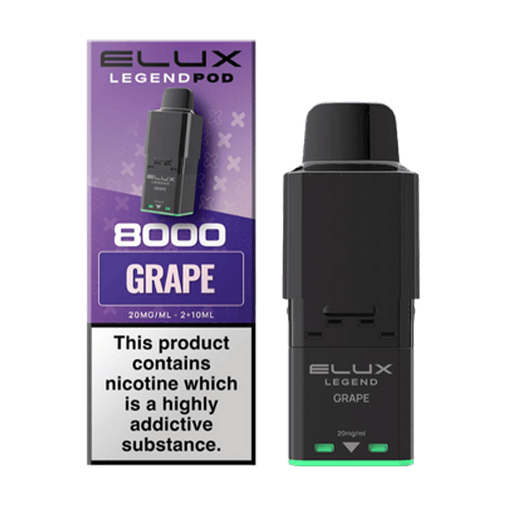 ELUX Legend 8000 Grape replacement prefilled pods