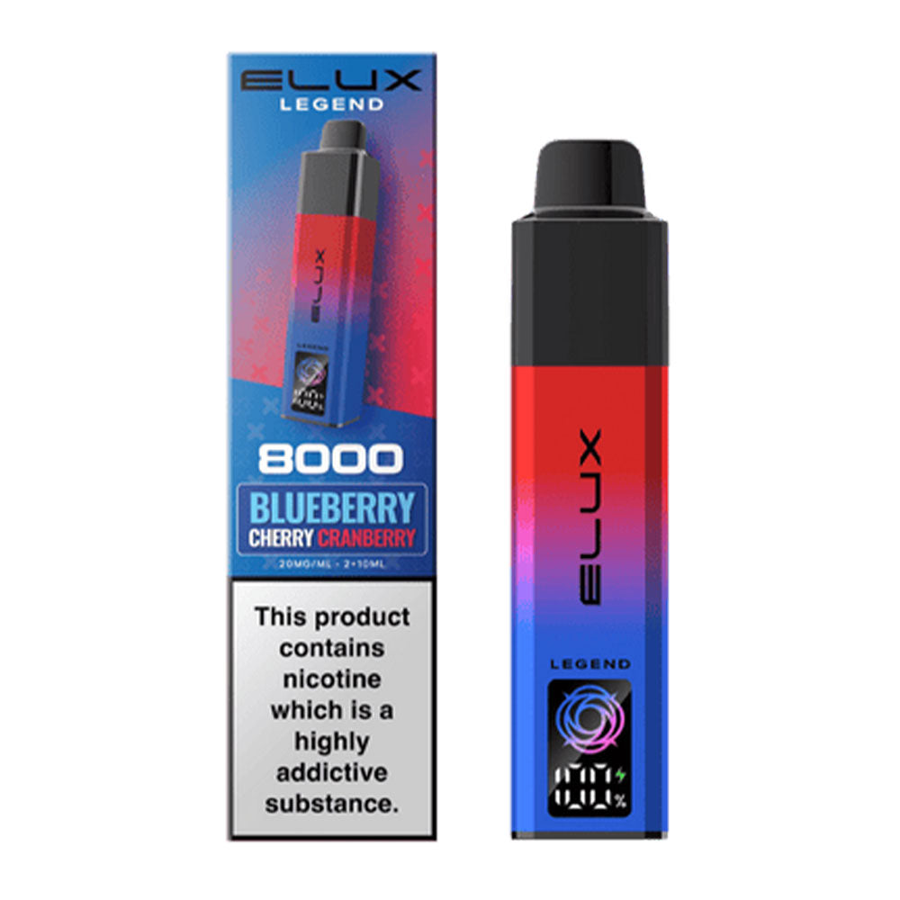 ELUX Legend 8000 Blueberry Cherry Cranberry prefilled pod kit