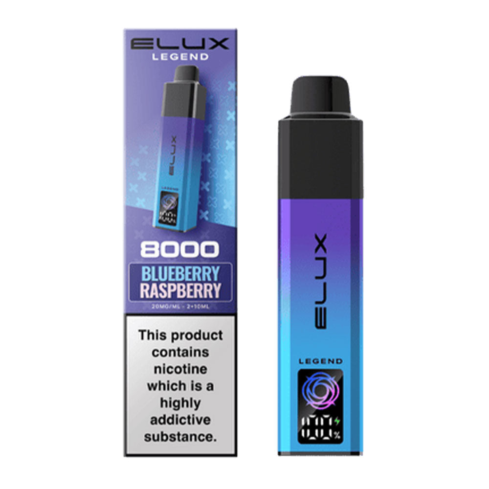 ELUX Legend 8000 Blueberry Raspberry prefilled pod kit