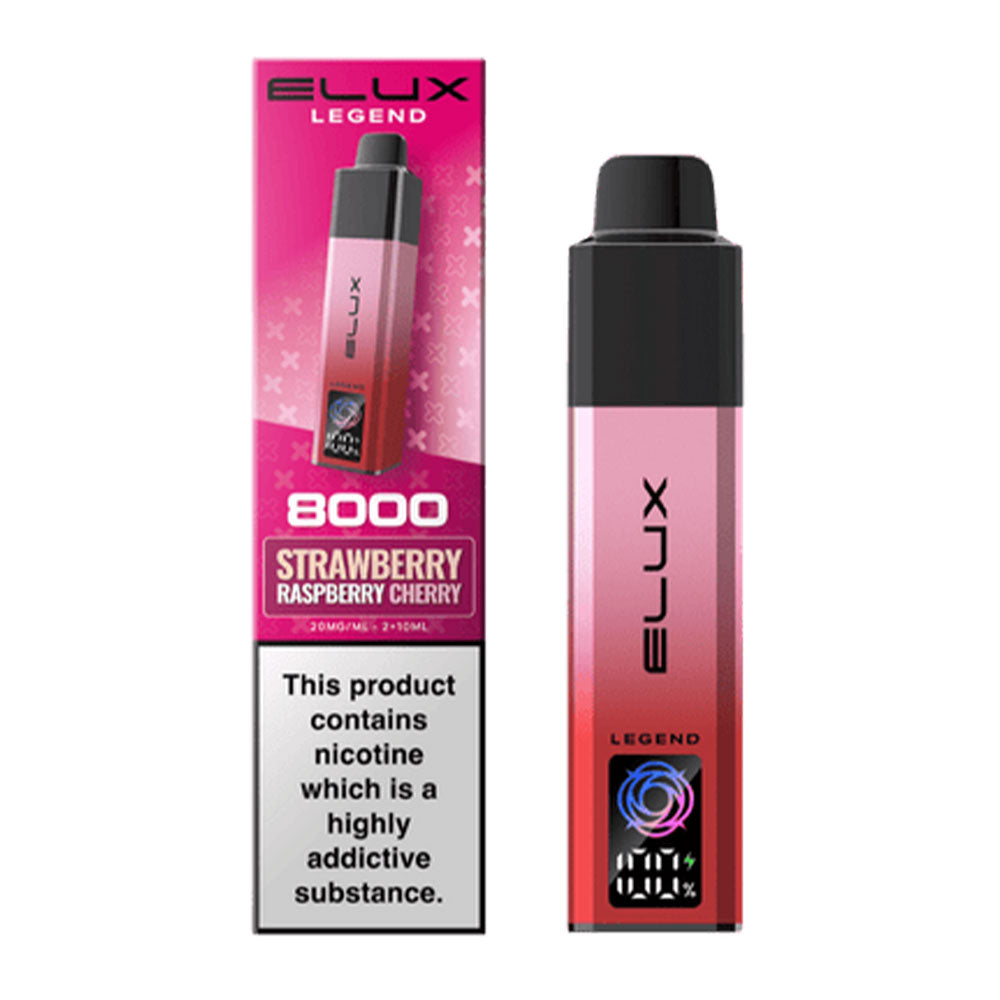 ELUX Legend 8000 Strawberry Raspberry Cherry prefilled pod kit