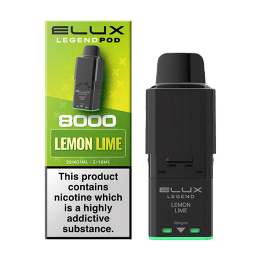 ELUX Legend 8000 Lemon Lime replacement prefilled pods