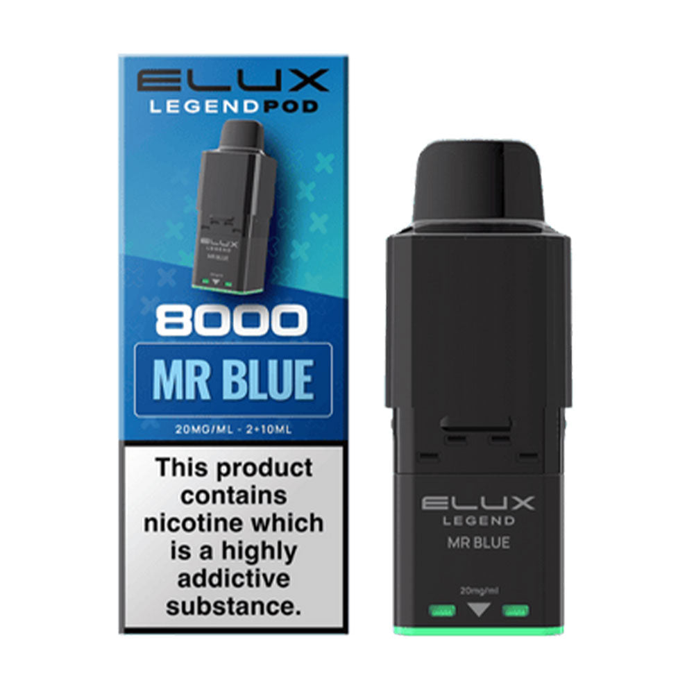 ELUX Legend 8000 Mr Blue replacement prefilled pods