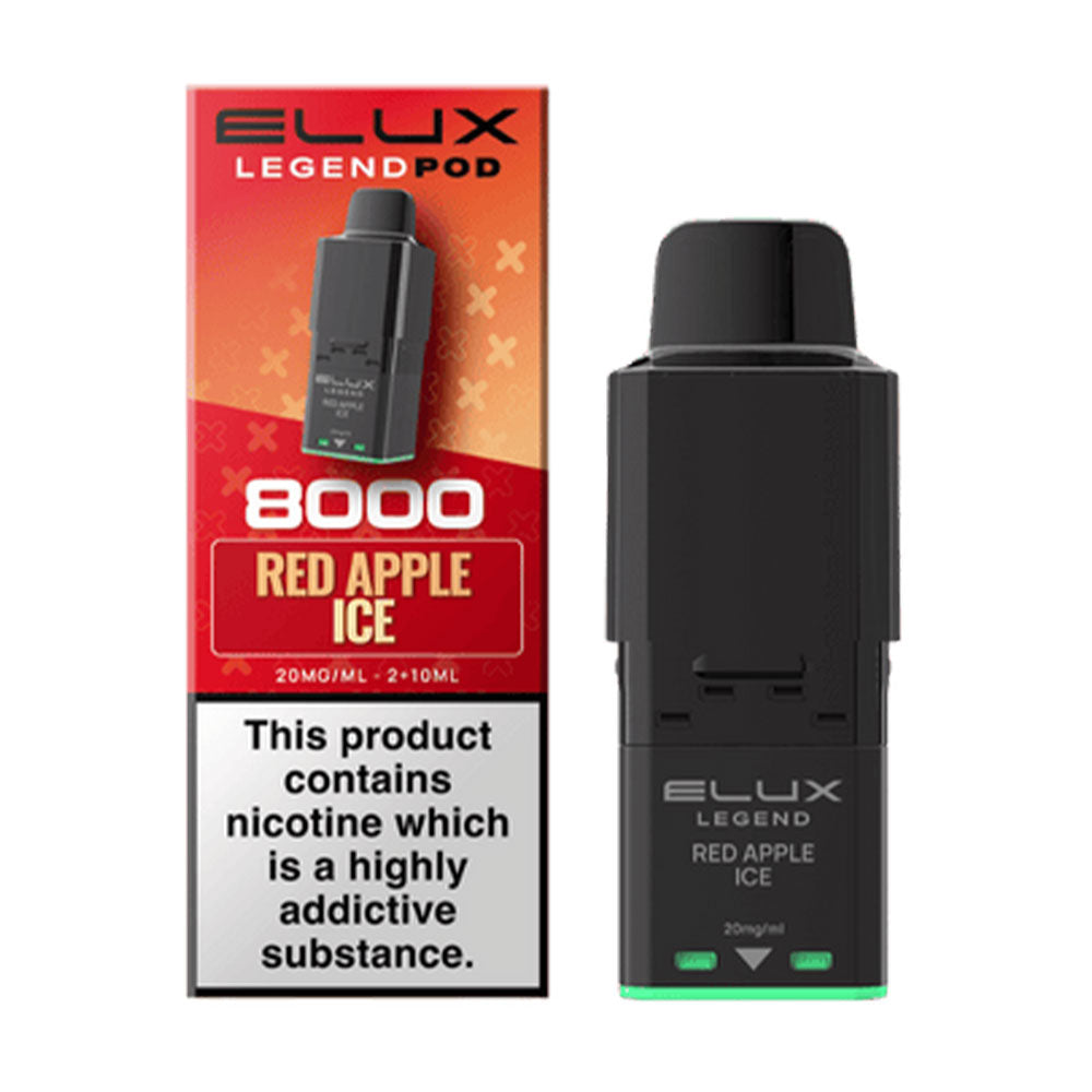ELUX Legend 8000 Red Apple Ice replacement prefilled pods