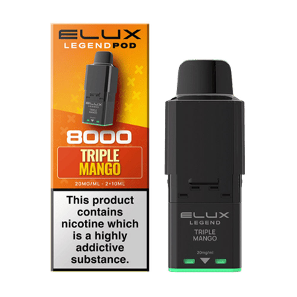 ELUX Legend 8000 Triple Mango replacement prefilled pods