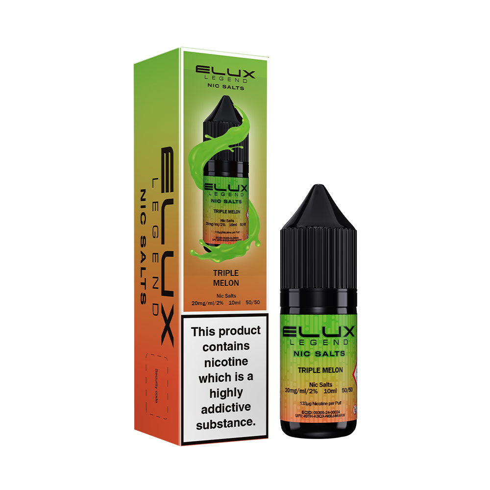 Triple Melon Elux Legend 10ml Nic Salt E Liquid
