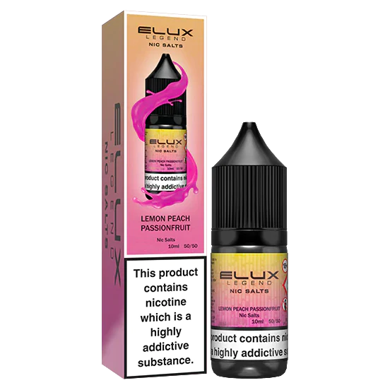 ELUX Legend - NicSalts - Lemon Peach Passionfruit - 10mg - 20mg - Vape Saloon