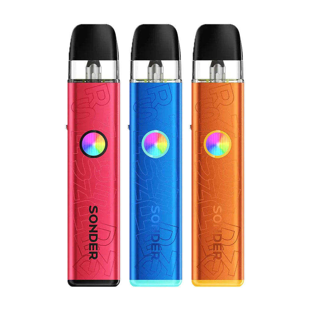 Geekvape Sonder Q3 refillable pod kit in three Vibe colours