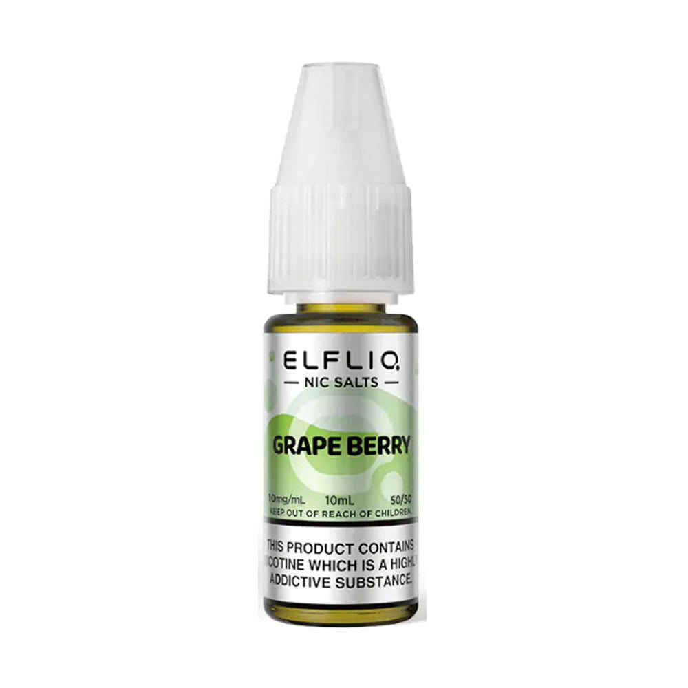 ELFLIQ Grape Berry 10ml nicotine salt e-liquid bottle