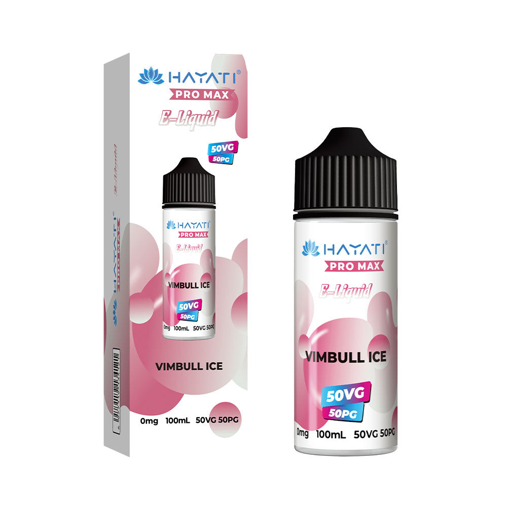 Hayati Pro Max Vimbull Ice 100ml 50/50 shortfill e-liquid bottle