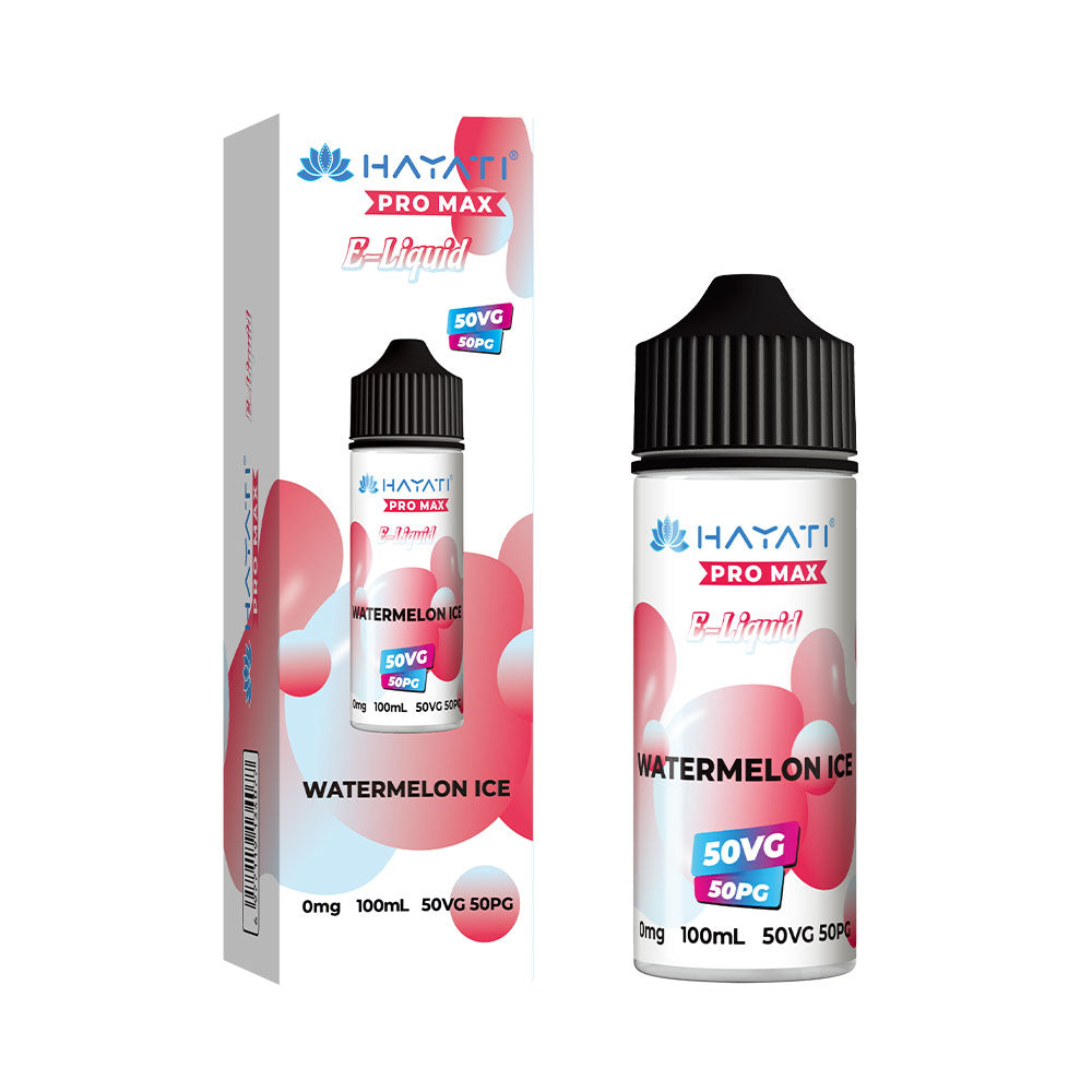 Hayati Pro Max Watermelon Ice 100ml 50/50 shortfill e-liquid bottle