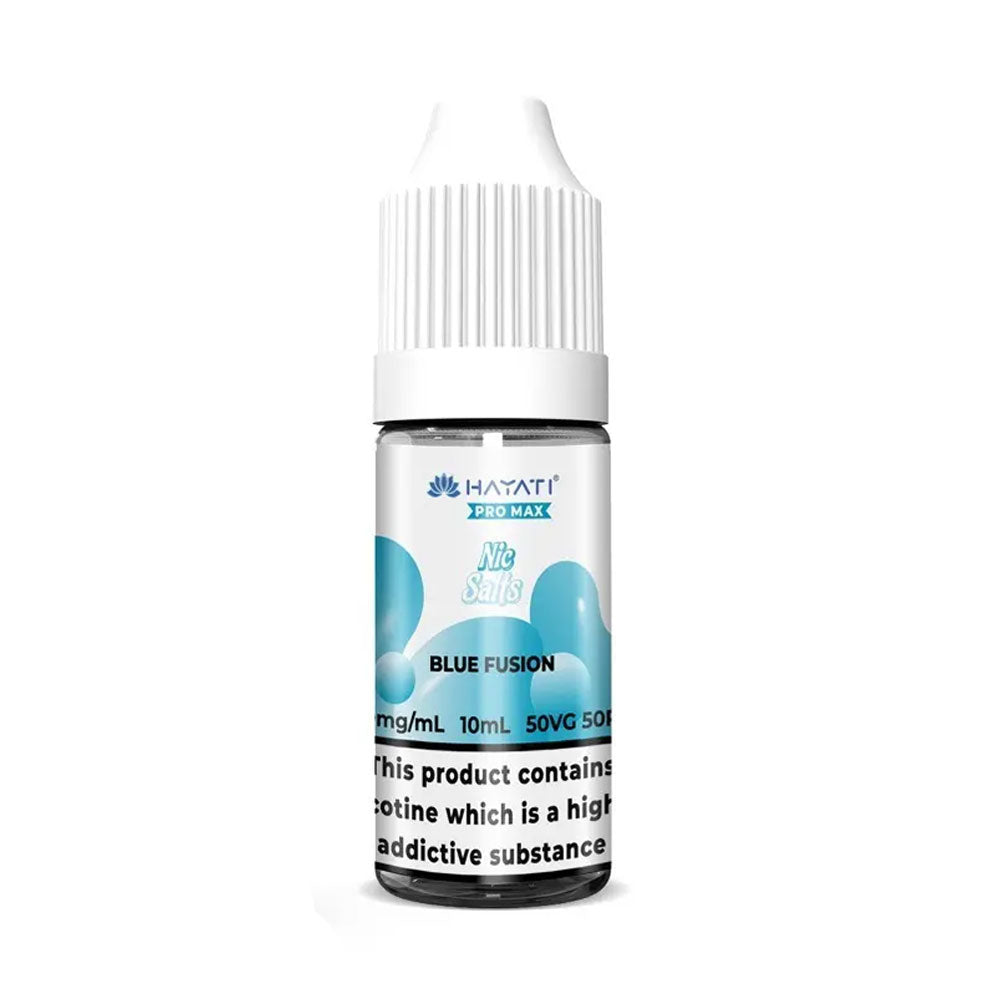 Hayati Pro Max Blue Fusion 10ml nic salt e-liquid bottle