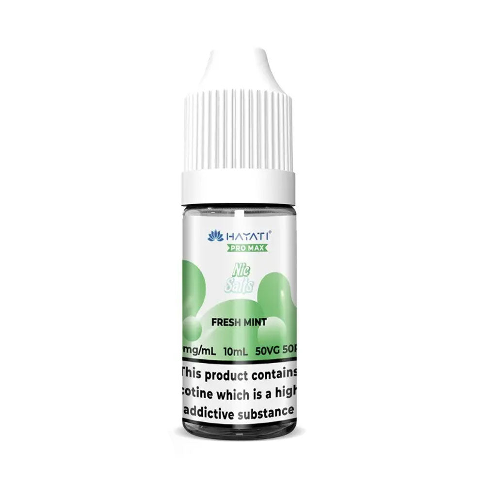 Hayati Pro Max Fresh Mint 10ml nic salt e-liquid bottle
