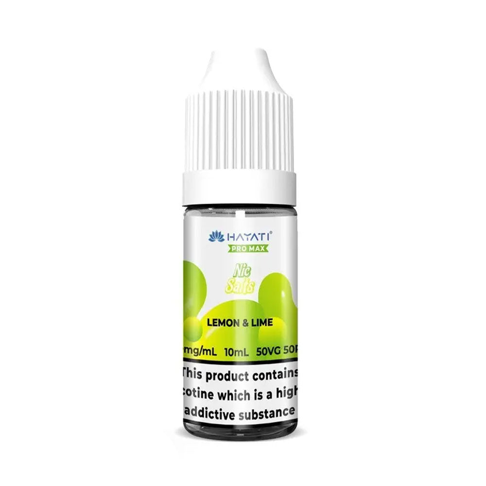 Hayati Pro Max Lemon & Lime 10ml nic salt e-liquid bottle