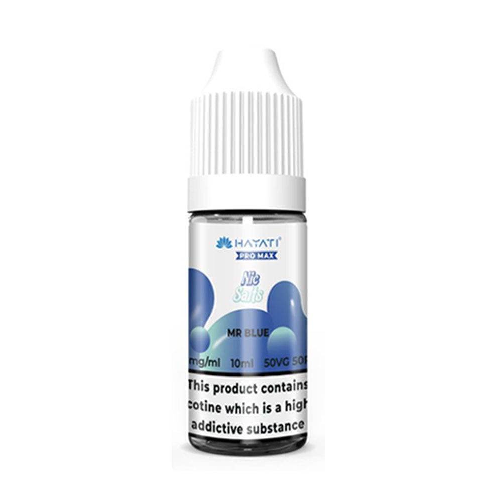 Hayati Pro Max Mr Blue 10ml nic salt e-liquid bottle