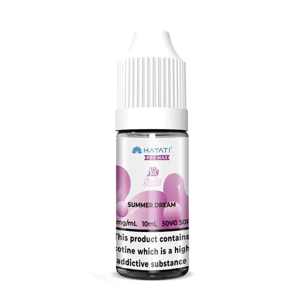 Hayati Pro Max Summer Dream 10ml nic salt e-liquid bottle
