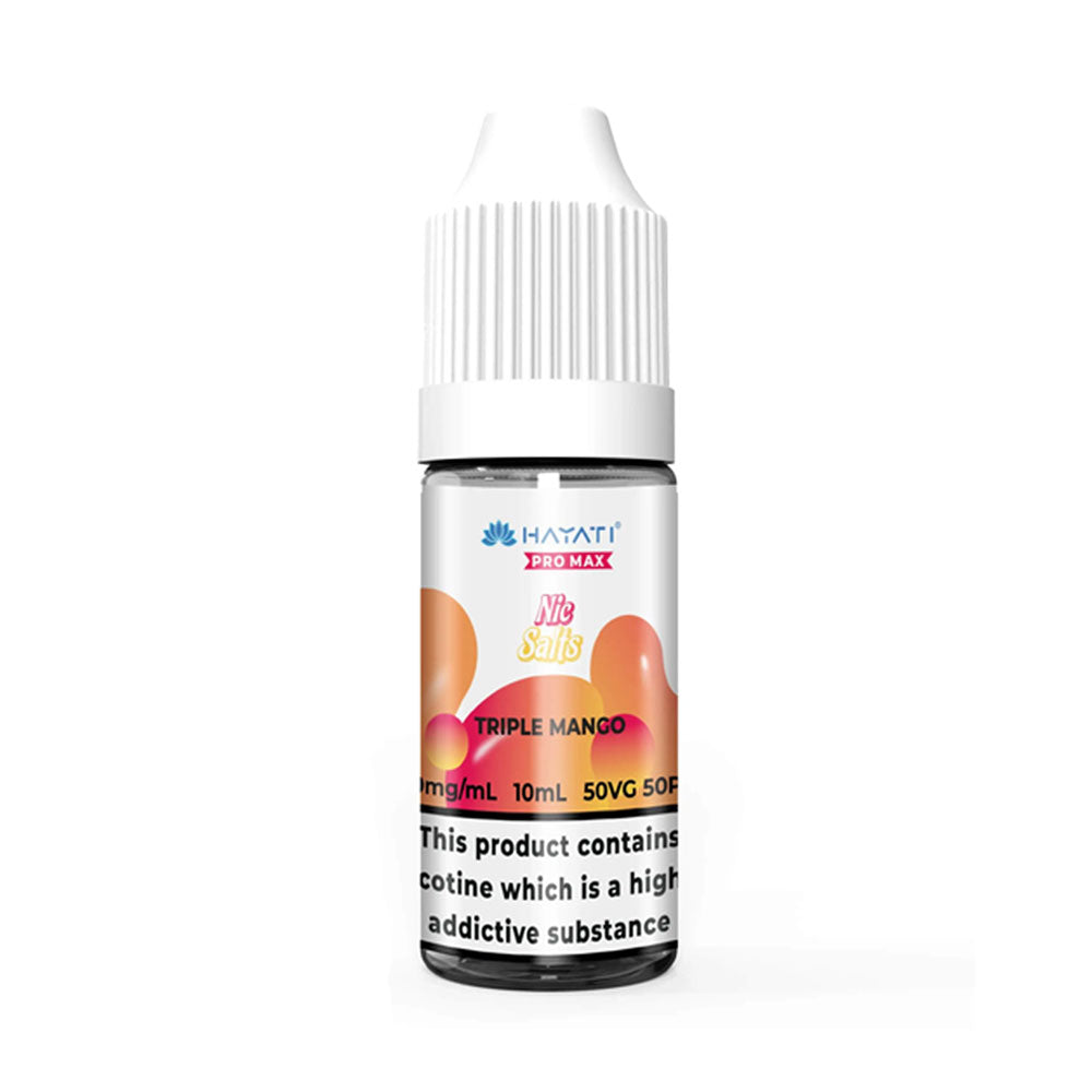 Hayati Pro Max Triple Mango 10ml nic salt e-liquid bottle