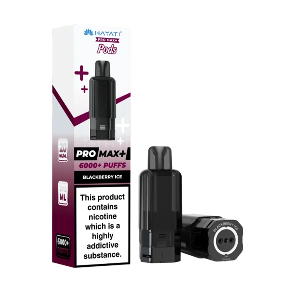 Hayati Pro Max+ 6K Blackberry Ice prefilled replacement pods