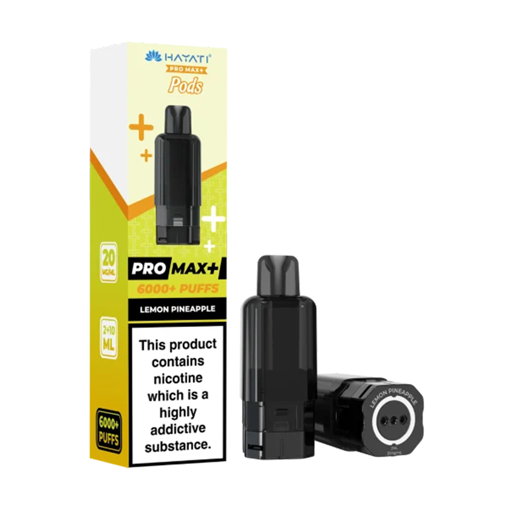 Hayati Pro Max+ 6K Lemon Pineapple prefilled replacement pods