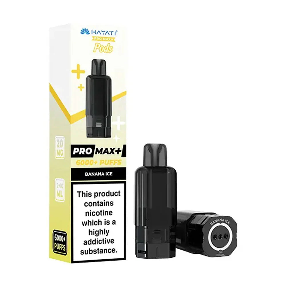 Hayati Pro Max+ 6K Banana Ice prefilled replacement pods