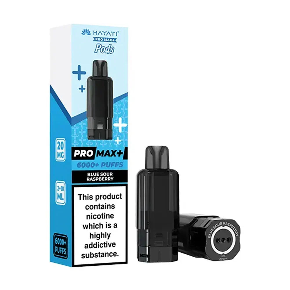 Hayati Pro Max+ 6K Blue Sour Raspberry prefilled replacement pods