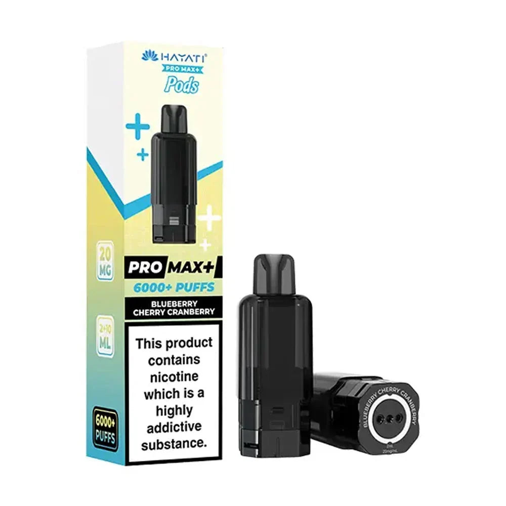 Hayati Pro Max+ 6K Blueberry Cherry Cranberry prefilled replacement pods
