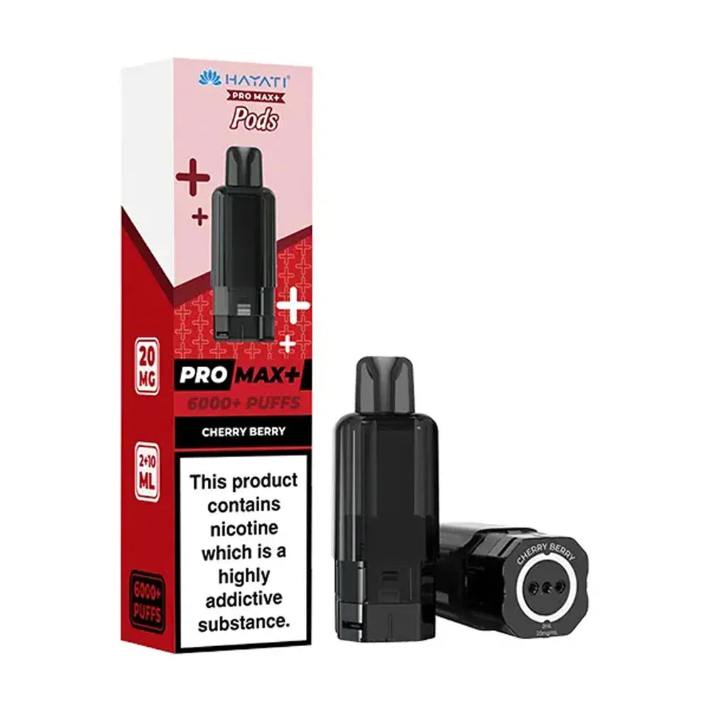 Hayati Pro Max+ 6K Cherry Berry prefilled replacement pods