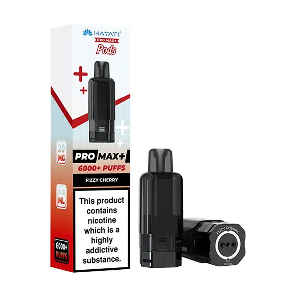 Hayati Pro Max+ 6K Fizzy Cherry prefilled replacement pods