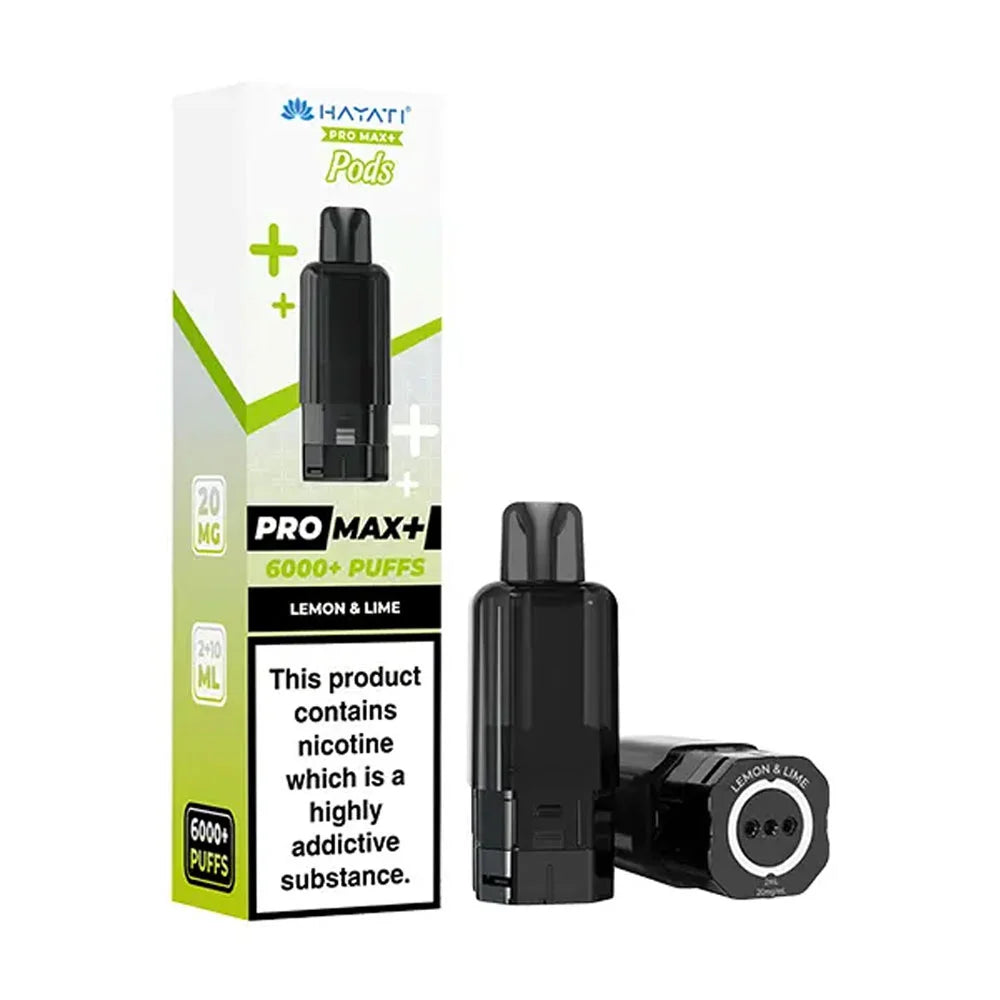 Hayati Pro Max+ 6K Lemon & Lime prefilled replacement pods