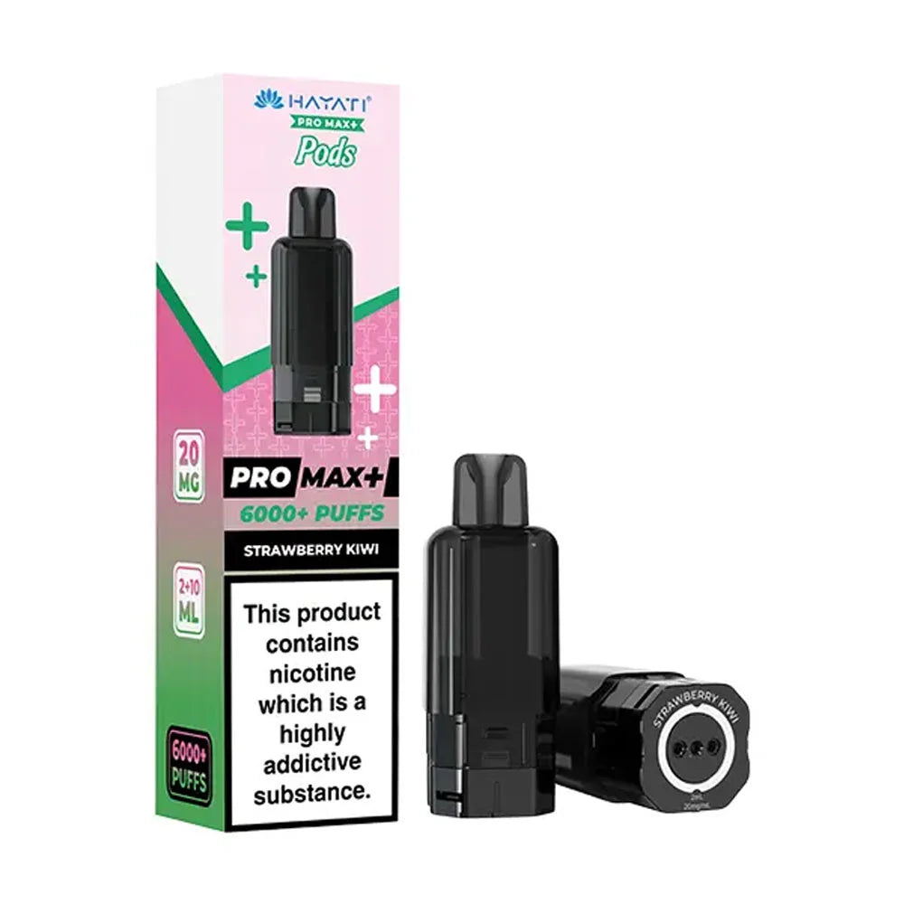 Hayati Pro Max+ 6K Strawberry Kiwi prefilled replacement pods