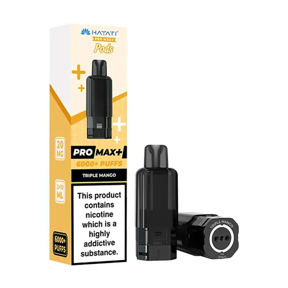 Hayati Pro Max+ 6K Triple Mango prefilled replacement pods