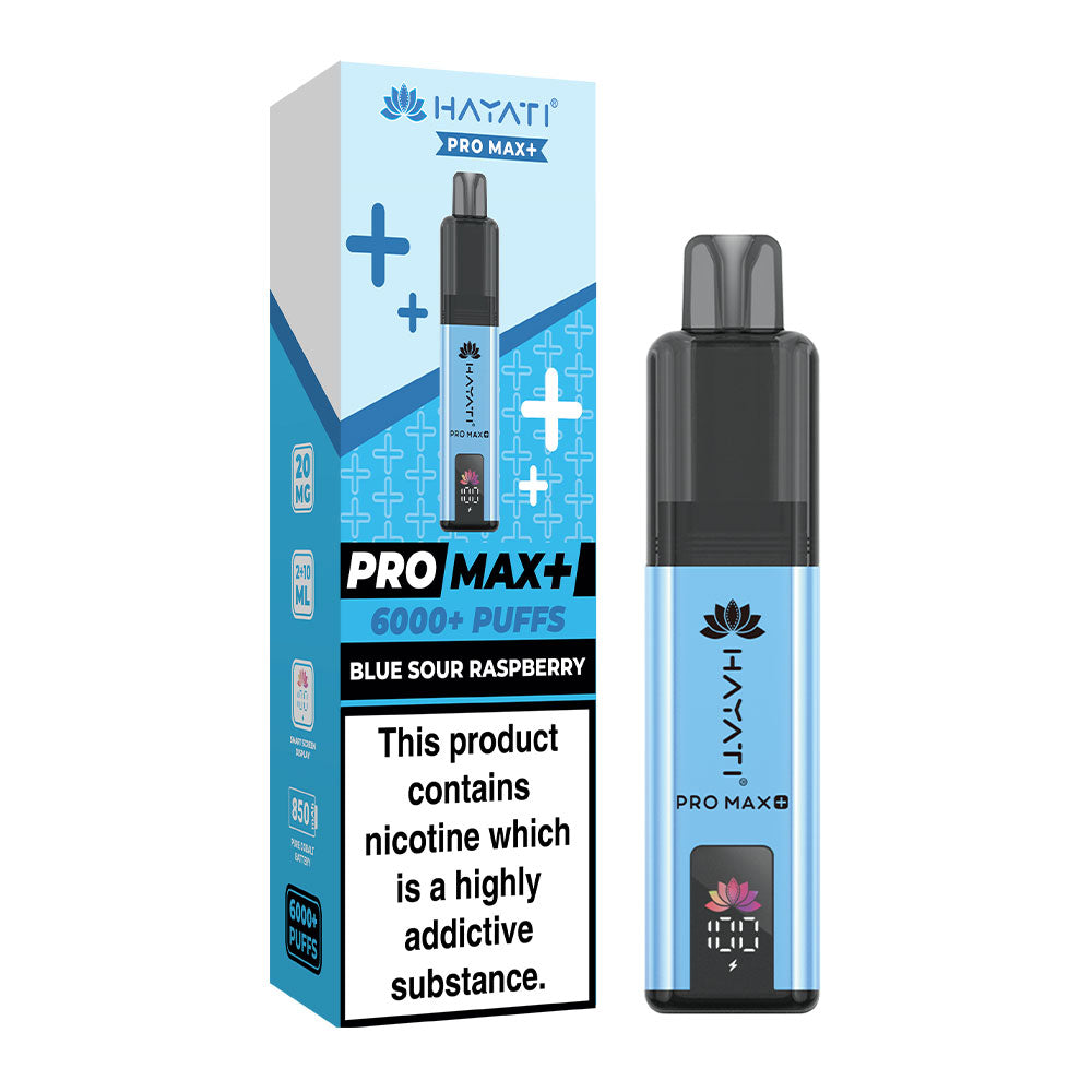 Hayati Pro Max+ 6K Blue Sour Raspberry prefilled pod kit