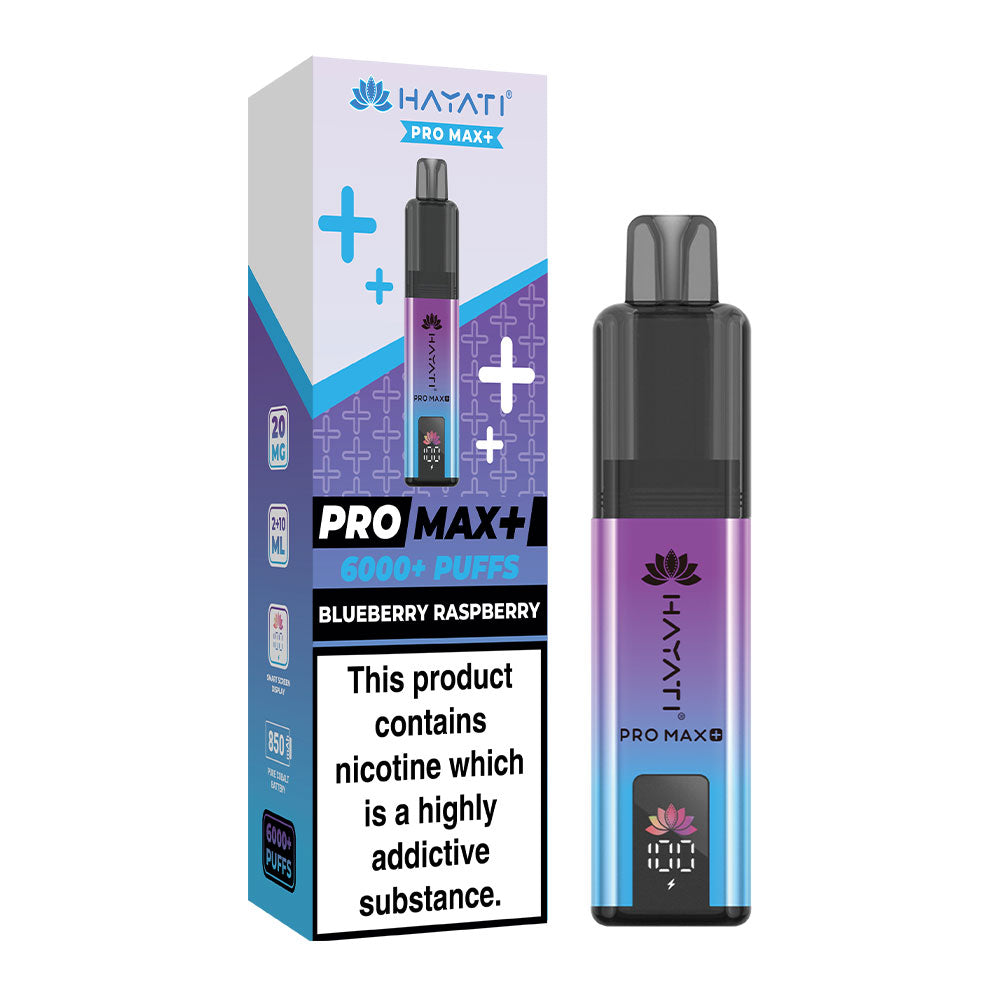 Hayati Pro Max+ 6K Blueberry Raspberry prefilled pod kit