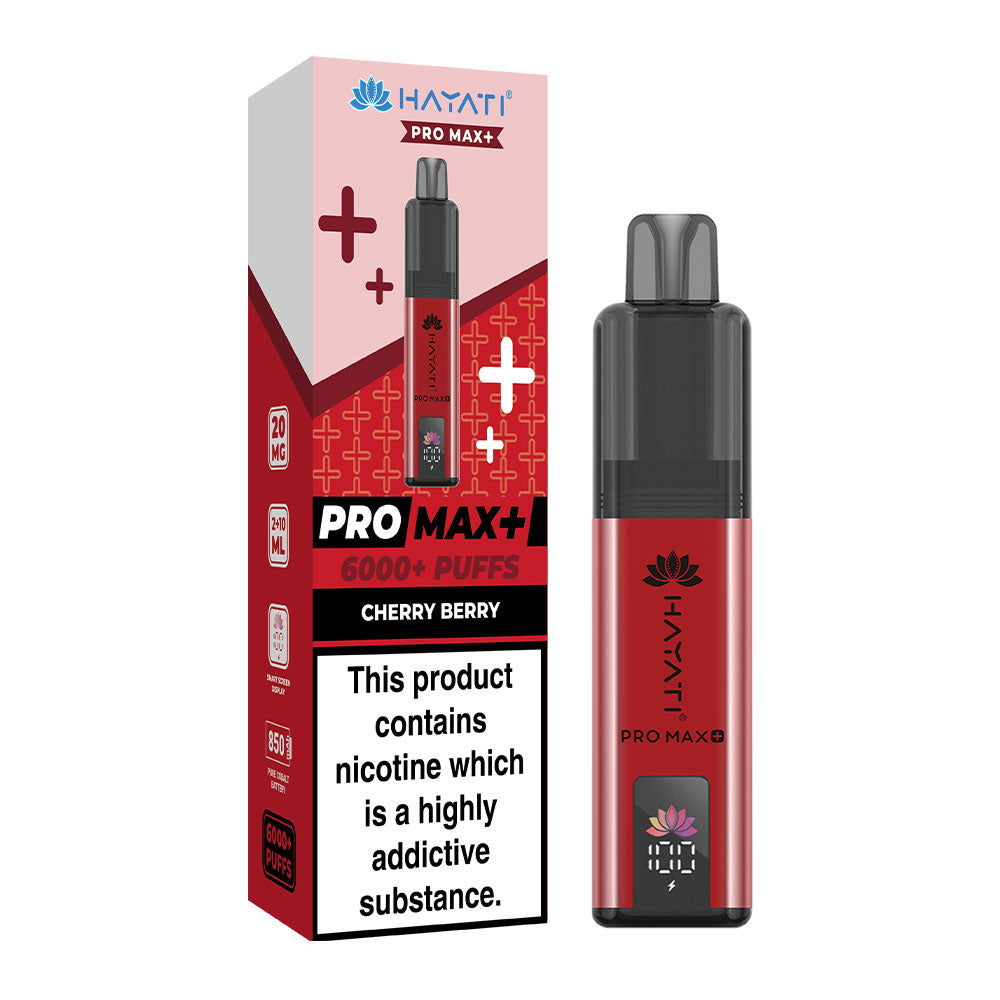 Hayati Pro Max+ 6K Cherry Berry prefilled pod kit