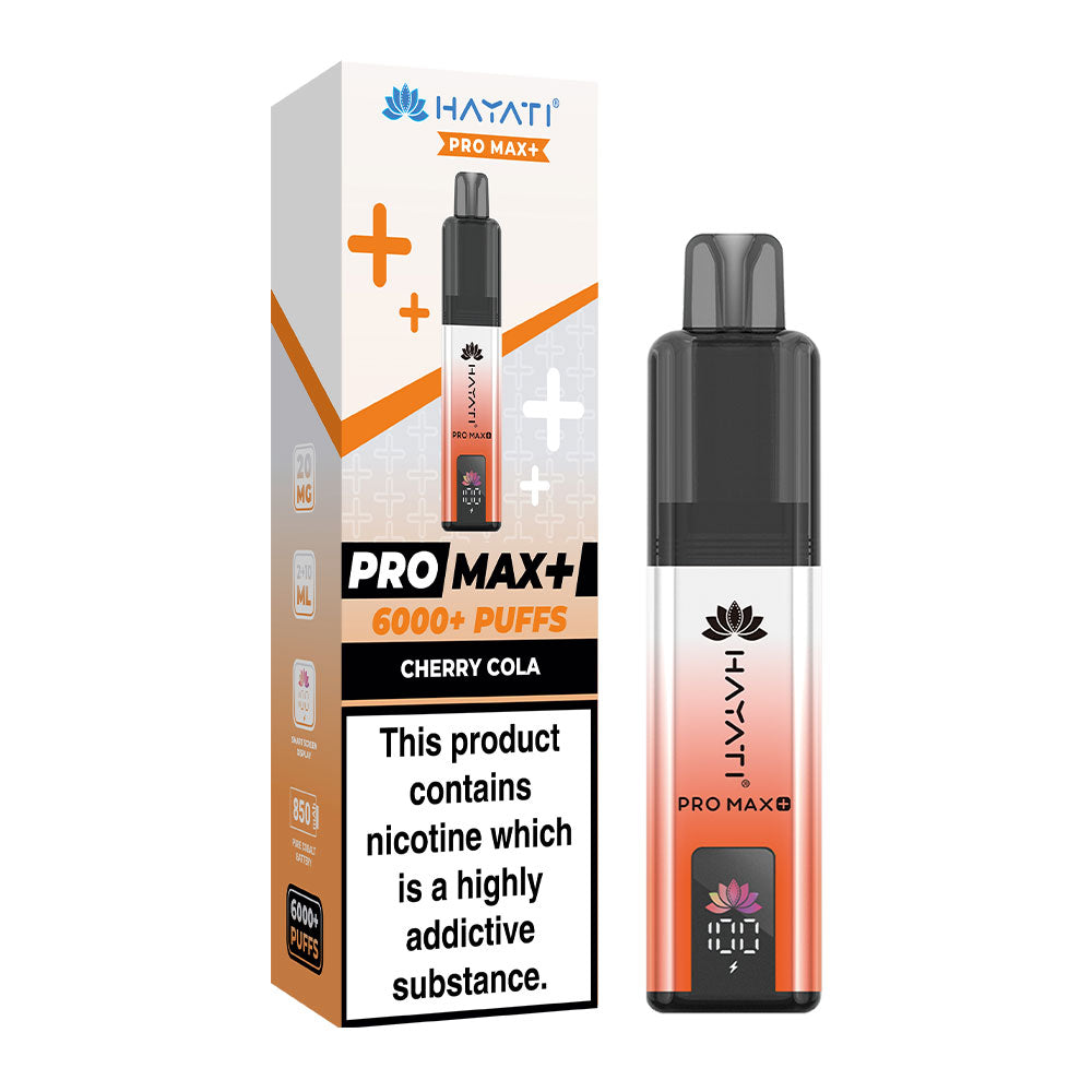 Hayati Pro Max+ 6K Cherry Cola prefilled pod kit