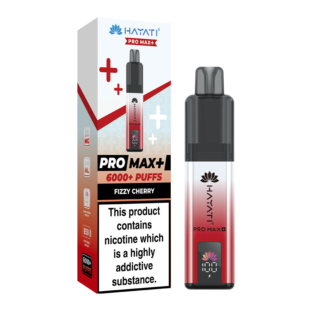 Hayati Pro Max+ 6K Fizzy Cherry prefilled pod kit