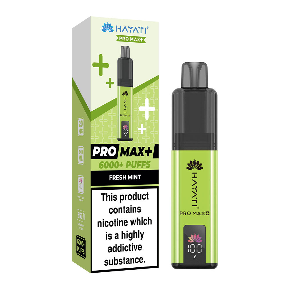 Hayati Pro Max+ 6K Fresh Mint prefilled pod kit