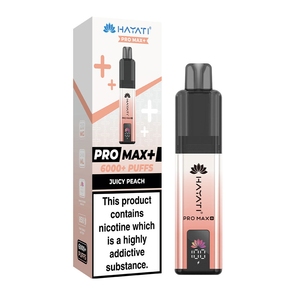 Hayati Pro Max+ 6K Juicy Peach prefilled pod kit