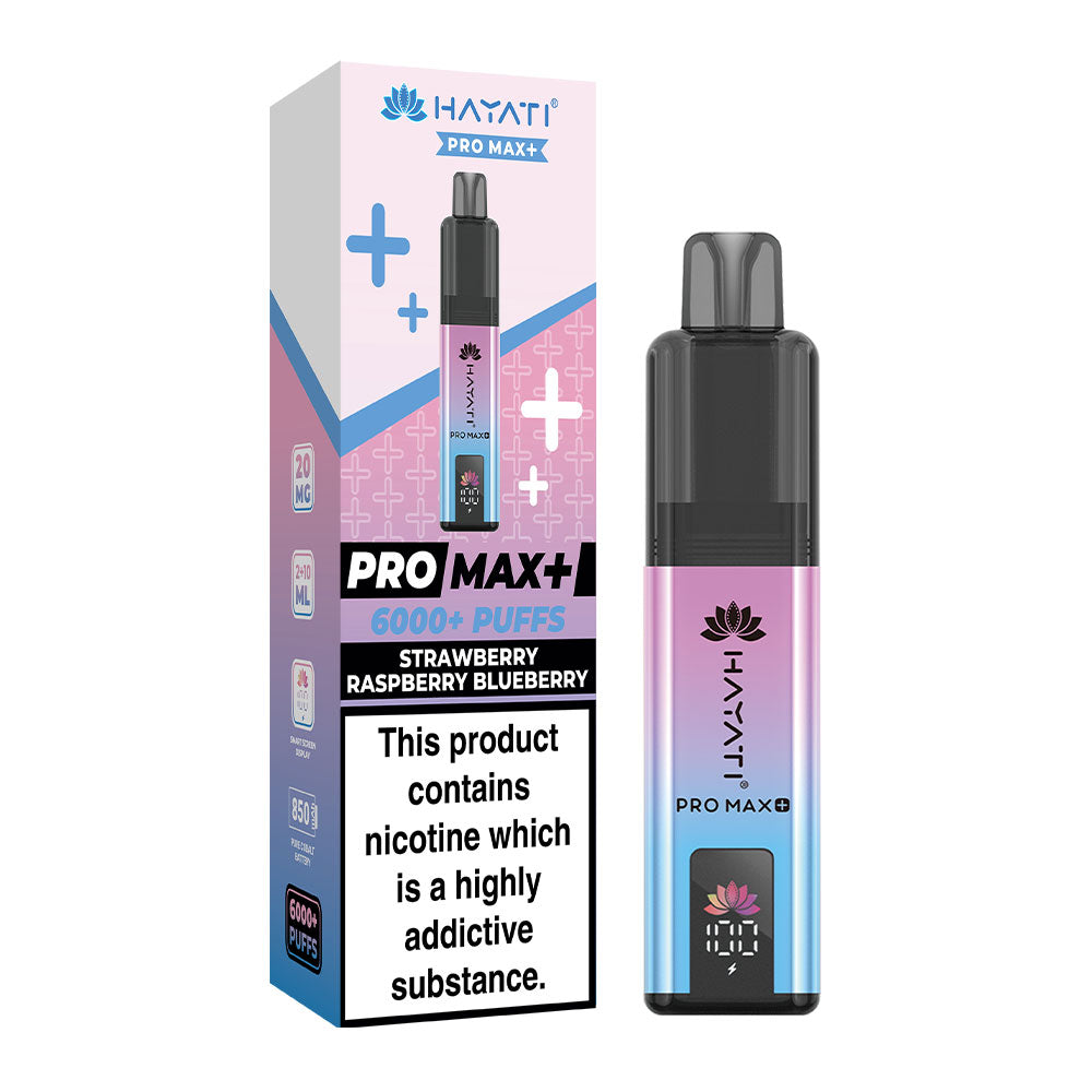 Hayati Pro Max+ 6K Strawberry Raspberry Blueberry prefilled pod kit