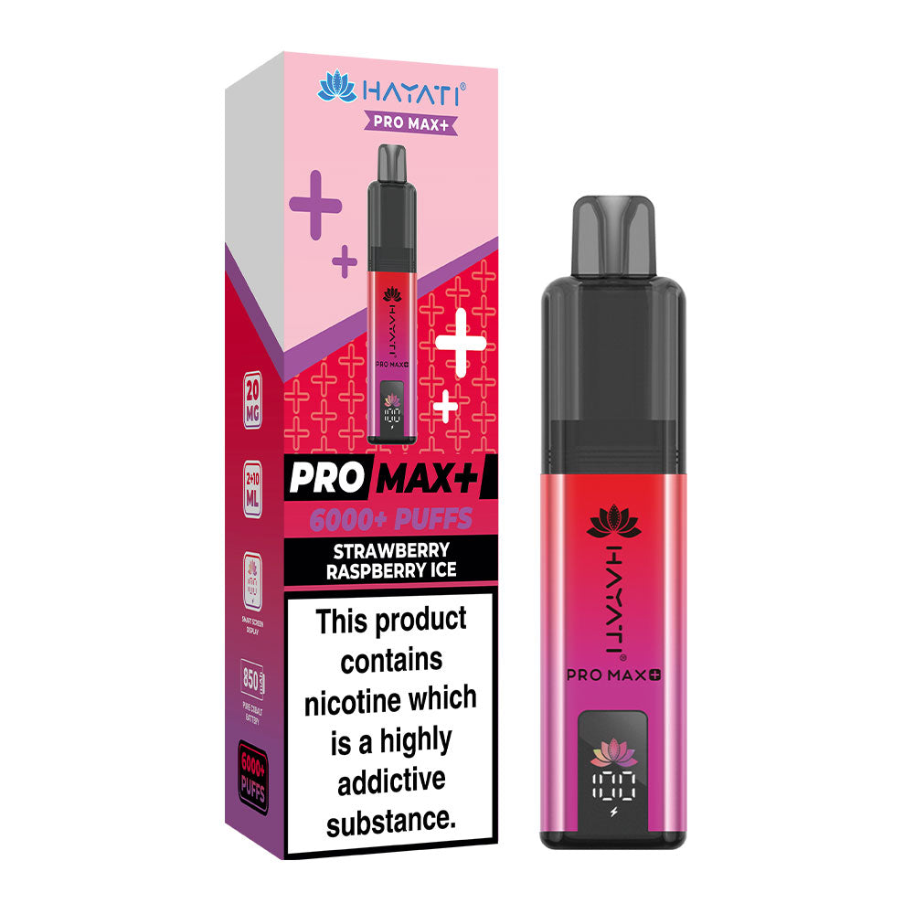Hayati Pro Max+ 6K Strawberry Raspberry Ice prefilled pod kit