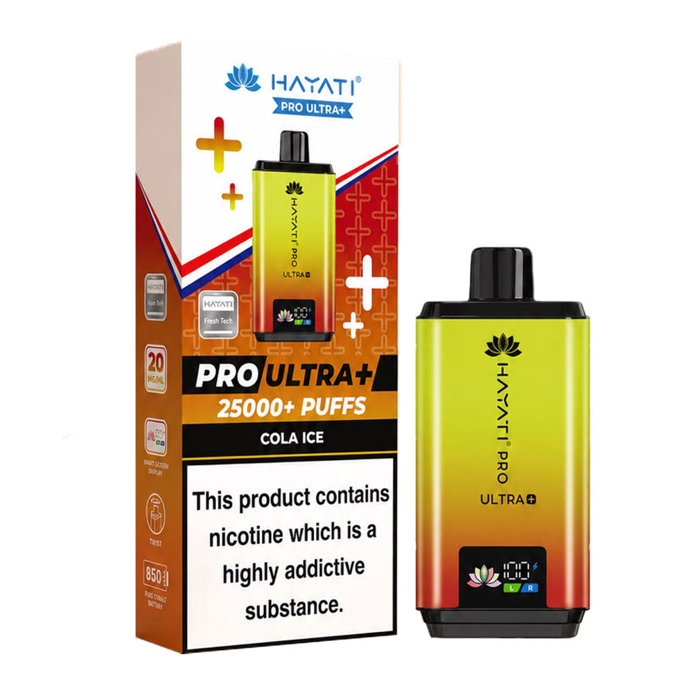 Hayati Pro Ultra+ 25K Cola Ice 20mg prefilled kit with device