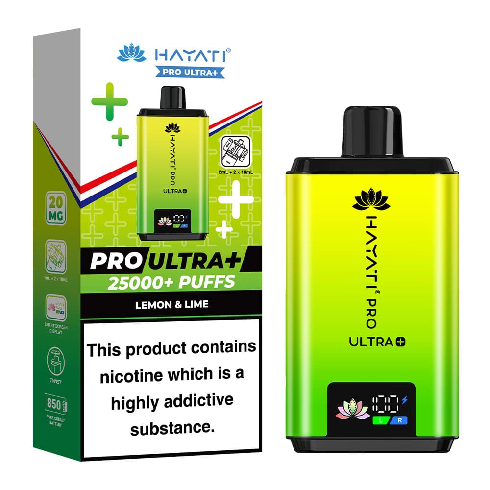 Hayati Pro Ultra+ 25K Lemon & Lime prefilled pod kit